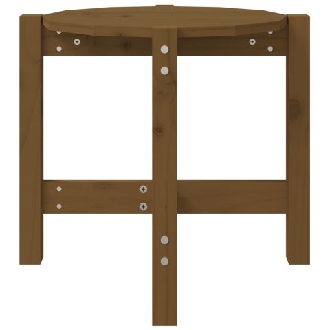 STOLIK KAWOWY MIODOWY BRĄZ Ø 52,5X45CM DREWNO SOSNOWE