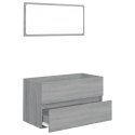 2-CZĘŚCIOWY ZESTAW MEBLI ŁAZIENKOWYCH SZARY DĄB SONOMA
