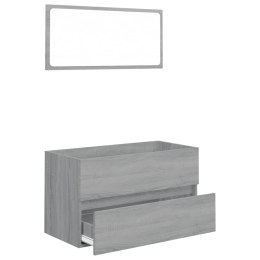 2-CZĘŚCIOWY ZESTAW MEBLI ŁAZIENKOWYCH SZARY DĄB SONOMA