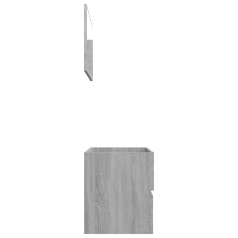 2-CZĘŚCIOWY ZESTAW MEBLI ŁAZIENKOWYCH SZARY DĄB SONOMA