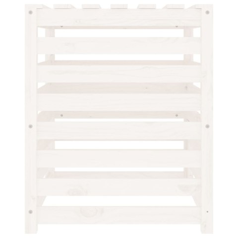 KOMPOSTOWNIK BIAŁY 63,5X63,5X77,5CM DREWNO SOSNOWE