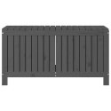 SKRZYNIA OGRODOWA SZARA 115X49X60CM DREWNO SOSNOWE