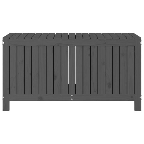 SKRZYNIA OGRODOWA SZARA 121X55X64CM DREWNO SOSNOWE