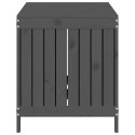 SKRZYNIA OGRODOWA SZARA 121X55X64CM DREWNO SOSNOWE