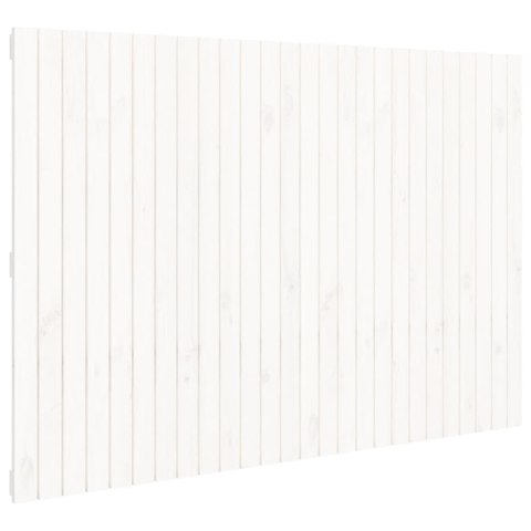 WEZGŁOWIE ŁÓŻKA BIAŁE 166X3X110CM DREWNO SOSNOWE