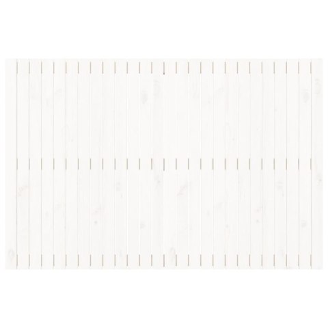WEZGŁOWIE ŁÓŻKA BIAŁE 166X3X110CM DREWNO SOSNOWE