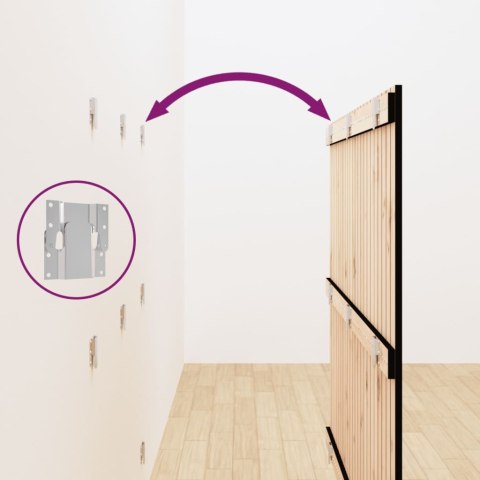 WEZGŁOWIE ŁÓŻKA CZARNE 1465X3X110CM DREWNO SOSNOWE