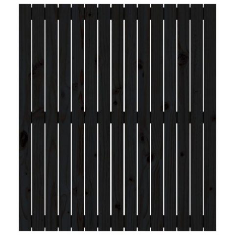 WEZGŁOWIE ŁÓŻKA CZARNE 955X3X110CM DREWNO SOSNOWE