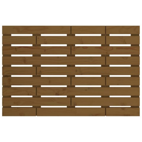 WEZGŁOWIE ŁÓŻKA MIODOWY BRĄZ 96X3X63CM DREWNO SOSNOWE