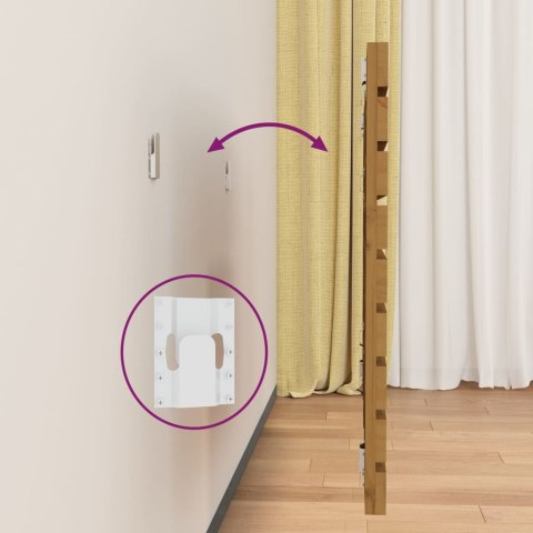 WEZGŁOWIE ŁÓŻKA MIODOWY BRĄZ 96X3X63CM DREWNO SOSNOWE