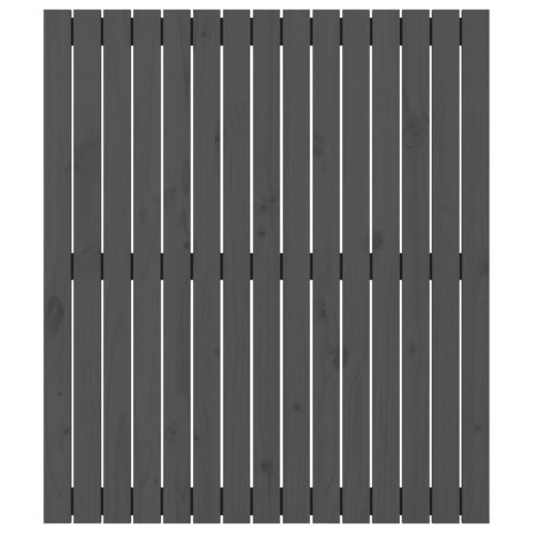 WEZGŁOWIE ŁÓŻKA SZARE 955X3X110CM DREWNO SOSNOWE