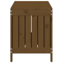 SKRZYNIA OGRODOWA MIODOWY BRĄZ 108X425X54CM DREWNO SOSNOWE