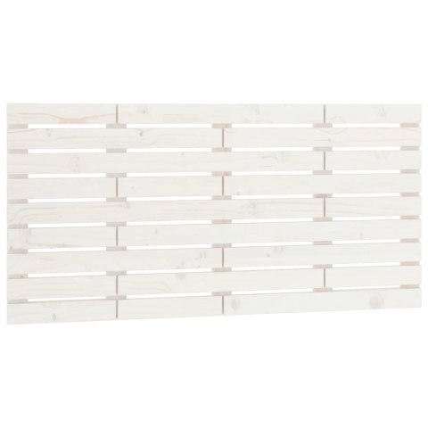 WEZGŁOWIE ŁÓŻKA BIAŁE 126X3X63CM DREWNO SOSNOWE