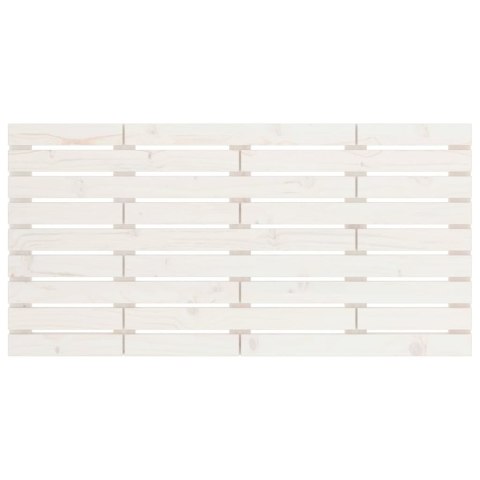 WEZGŁOWIE ŁÓŻKA BIAŁE 126X3X63CM DREWNO SOSNOWE