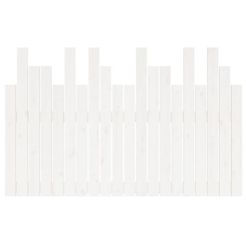 WEZGŁOWIE ŁÓŻKA BIAŁE 1275X3X80CM DREWNO SOSNOWE