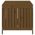 SKRZYNIA OGRODOWA MIODOWY BRĄZ 147X68X64CM DREWNO SOSNOWE