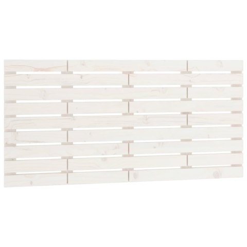 WEZGŁOWIE ŁÓŻKA BIAŁE 146X3X63CM DREWNO SOSNOWE