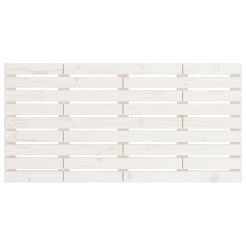 WEZGŁOWIE ŁÓŻKA BIAŁE 146X3X63CM DREWNO SOSNOWE