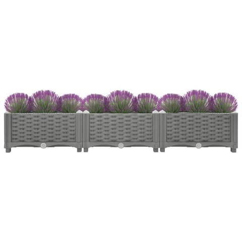 DONICA DO PODWYŻSZONEJ RABATY 120X40X23CM POLIPROPYLEN