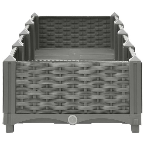 DONICA DO PODWYŻSZONEJ RABATY 160X40X23CM POLIPROPYLEN