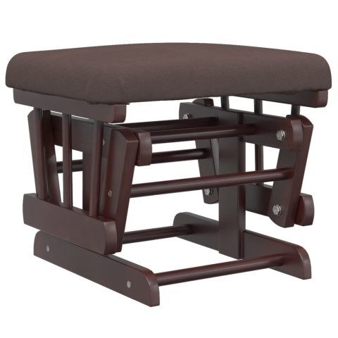 FOTEL PŁYWAJĄCY Z PODNÓŻKIEM BRĄZOWY OBITY TKANINĄ