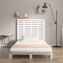 WEZGŁOWIE ŁÓŻKA BIAŁE 126X3X915CM DREWNO SOSNOWE