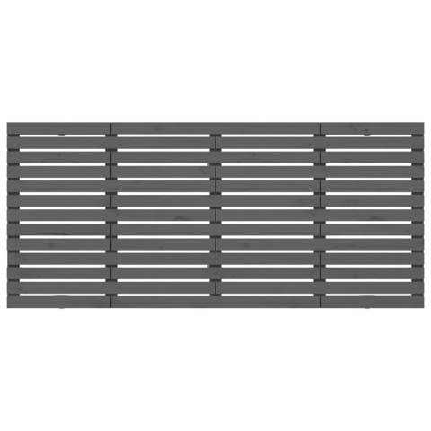 WEZGŁOWIE ŁÓŻKA SZARE 166X3X915CM DREWNO SOSNOWE