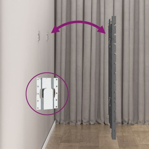 WEZGŁOWIE ŁÓŻKA SZARE 166X3X915CM DREWNO SOSNOWE