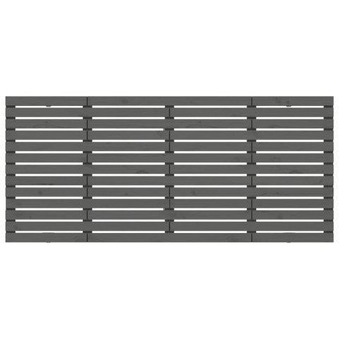 WEZGŁOWIE ŁÓŻKA SZARE 206X3X915CM DREWNO SOSNOWE