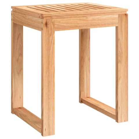 TABORET STOŁEK DO ŁAZIENKI 40X30X46CM DREWNO ORZECHOWE