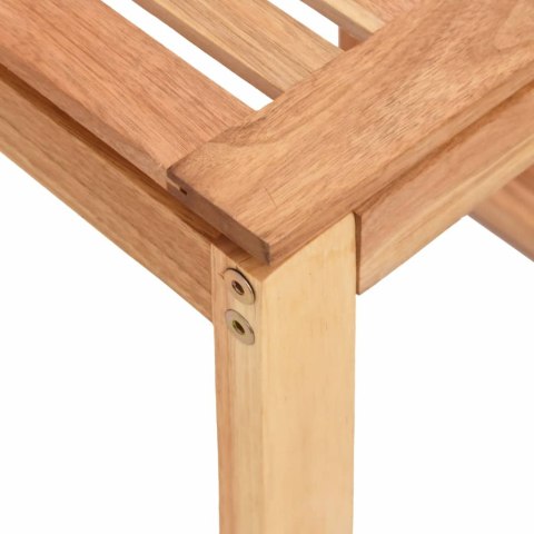 TABORET STOŁEK DO ŁAZIENKI 40X30X46CM DREWNO ORZECHOWE