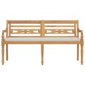 ŁAWKA BATAVIA Z PODUSZKĄ 150CM DREWNO TEKOWE