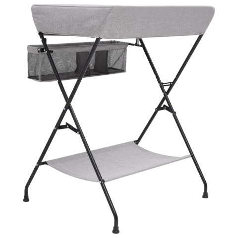 STOLIK DO PRZEWIJANIA JASNOSZARY ŻELAZNY