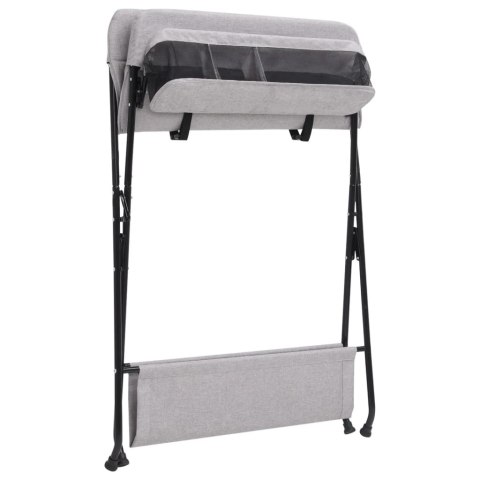 STOLIK DO PRZEWIJANIA JASNOSZARY ŻELAZNY