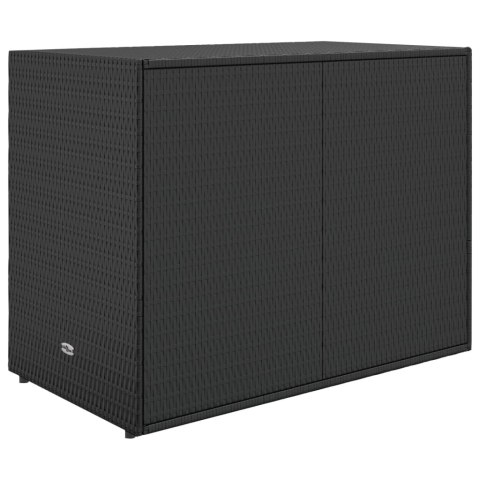 SZAFKA OGRODOWA CZARNA 100X55,5X80CM RATTAN PE