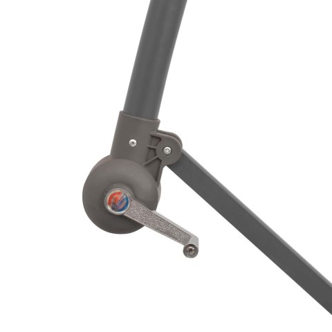 PARASOL OGRODOWY WISZĄCY ŚWIATŁA LED 300CM METAL ZIELONY