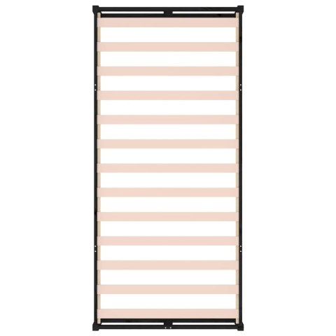 RAMA ŁÓŻKA CZARNA 75X190CM POJEDYNCZA DREWNO