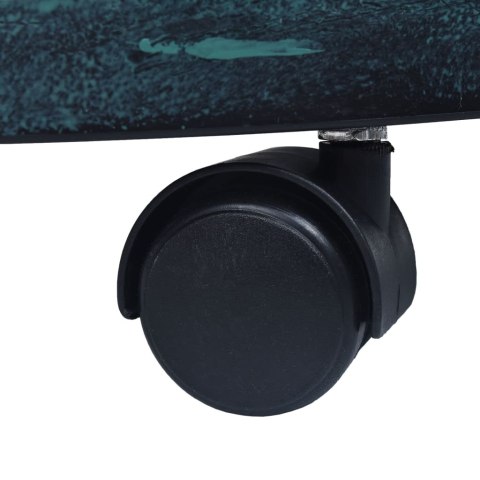 STOJAKI NA KÓŁKACH POD DONICE 6SZT ZIELONE 38CM PLASTIK