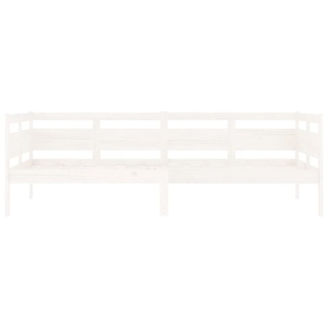 ŁÓŻKO DZIENNE BIAŁE LITE DREWNO SOSNOWE 90X200CM