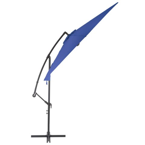 PARASOL WISZĄCY Z ALUMINIOWYM SŁUPKIEM 300CM NIEBIESKI