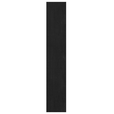 REGAŁ NA KSIĄŻKI/PRZEGRODA CZARNY 100X30X167,5CM SOSNOWY