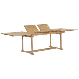ROZKŁADANY STÓŁ OGRODOWY 180-280X100X75CM DREWNO TEKOWE