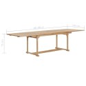 ROZKŁADANY STÓŁ OGRODOWY 180-280X100X75CM DREWNO TEKOWE