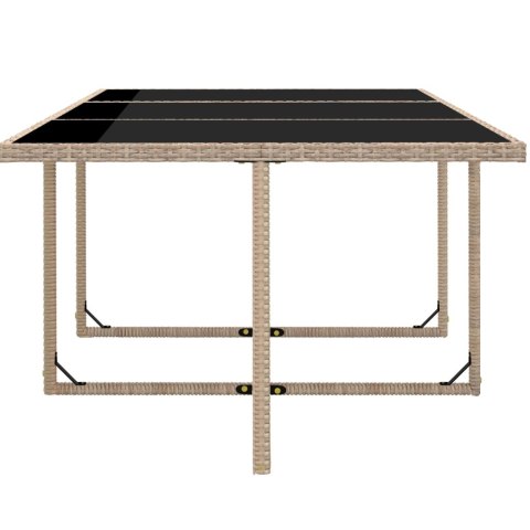 11-CZ. ZESTAW MEBLI OGRODOWYCH Z PODUSZKAMI RATTAN PE BEŻOWY