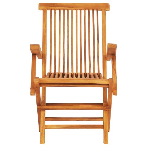 7-CZ. ZESTAW SKŁADANYCH MEBLI OGRODOWYCH LITE DREWNO TEKOWE