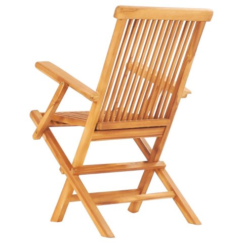 7-CZ. ZESTAW SKŁADANYCH MEBLI OGRODOWYCH LITE DREWNO TEKOWE