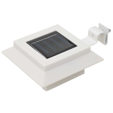 KWADRATOWE LAMPY SOLARNE NA ZEWNĄTRZ 6 SZT LED 12CM BIAŁE