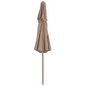 PARASOL OGRODOWY Z PODWÓJNYM DASZKIEM 270CM TAUPE