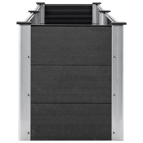 PODWYŻSZONA DONICA OGRODOWA 250X50X54CM WPC SZARA