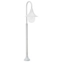 LAMPA OGRODOWA NA SŁUPKU 120CM E27 ALUMINIUM BIAŁA